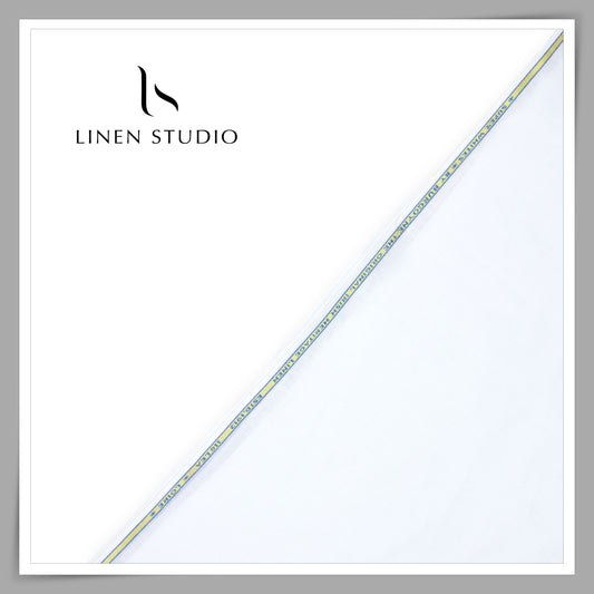 Burgoyne Pure Linen 110 Lea Shirting - Super White (Premium) (NEW)