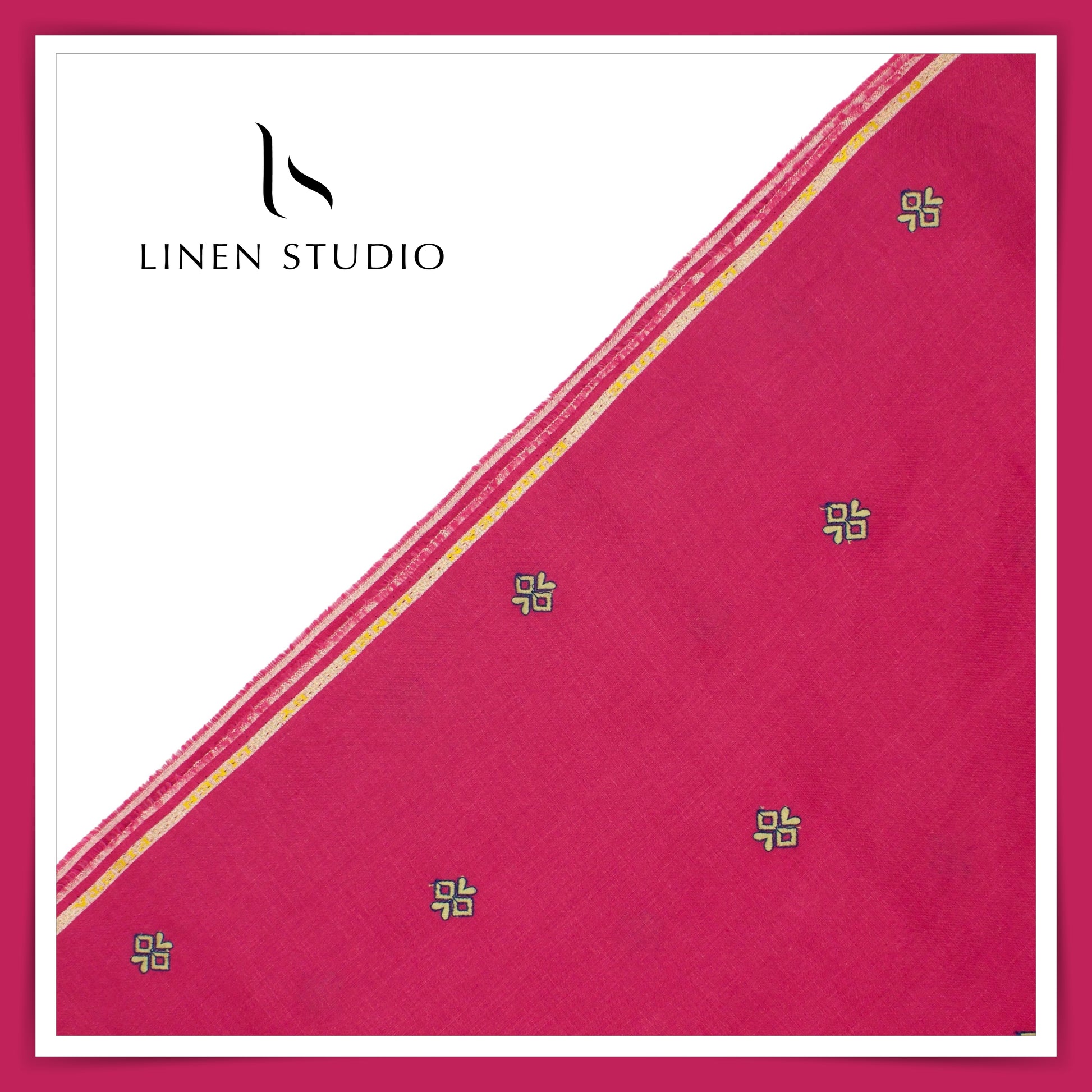 Premium Linen Embroidery - Rani - Linen Studio