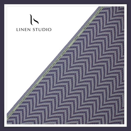 Luthai 100% Supima Cotton Jacquard Shirting - Beautiful Waves (Zoom In) (NEW)