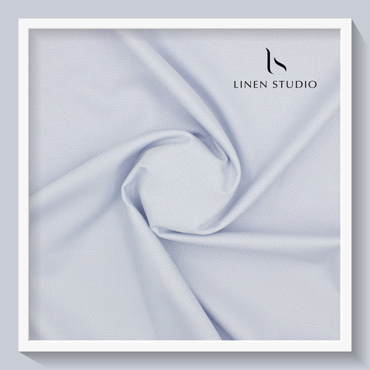 Luthai Zig Zag Textured Supima Cotton - Light Blue (zoom in)