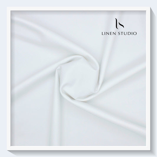 Luthai Diamond Textured Supima Cotton - White (zoom in)
