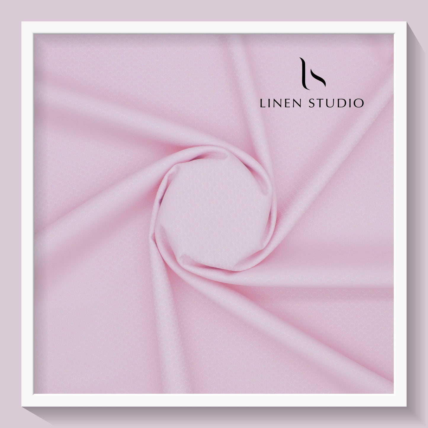 Luthai Diamond Textured Supima Cotton - Pink (zoom in)