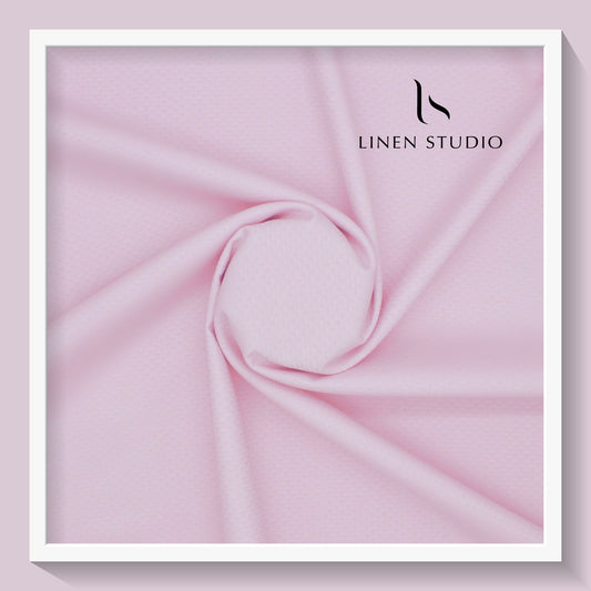 Luthai Diamond Textured Supima Cotton - Pink (zoom in)
