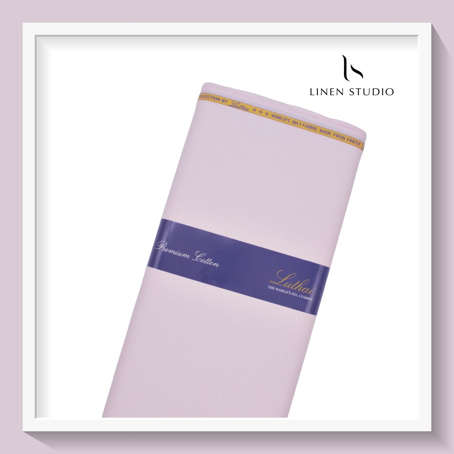 Luthai Diamond Textured Supima Cotton - Pink (zoom in)
