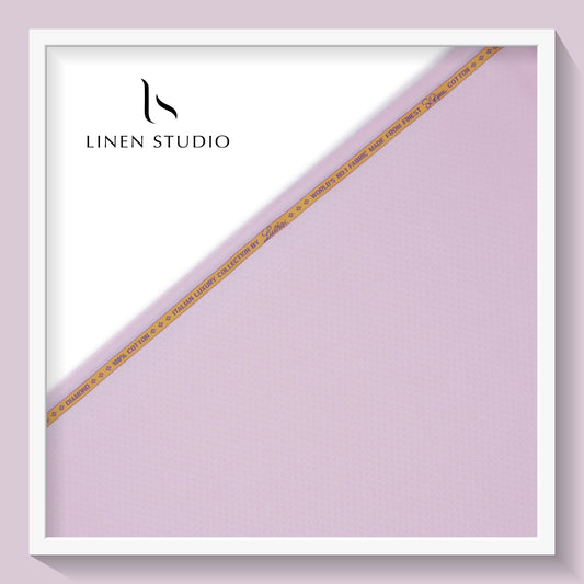 Luthai Diamond Textured Supima Cotton - Pink (zoom in)