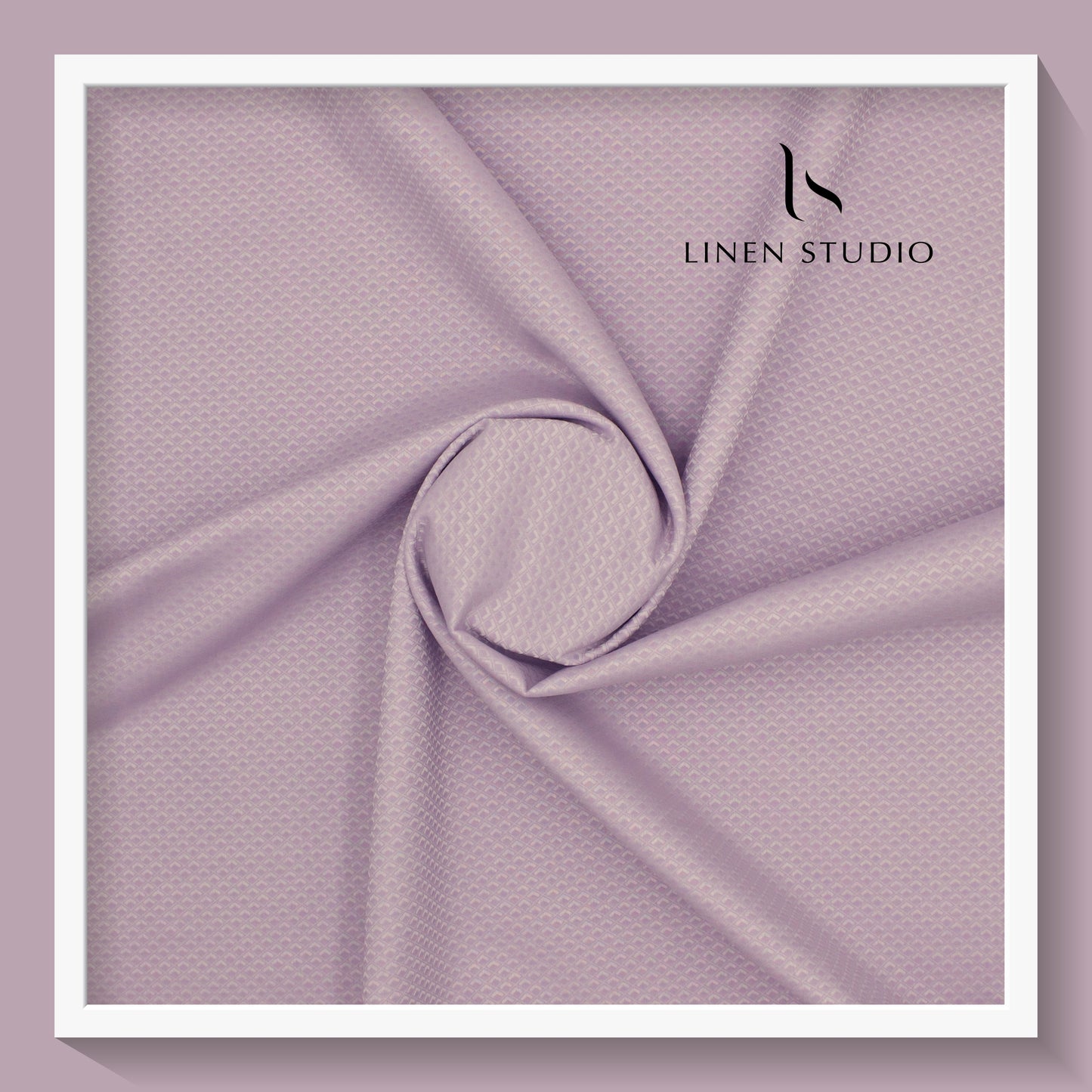 Luthai Diamond Textured Supima Cotton - Light Purple (zoom in)