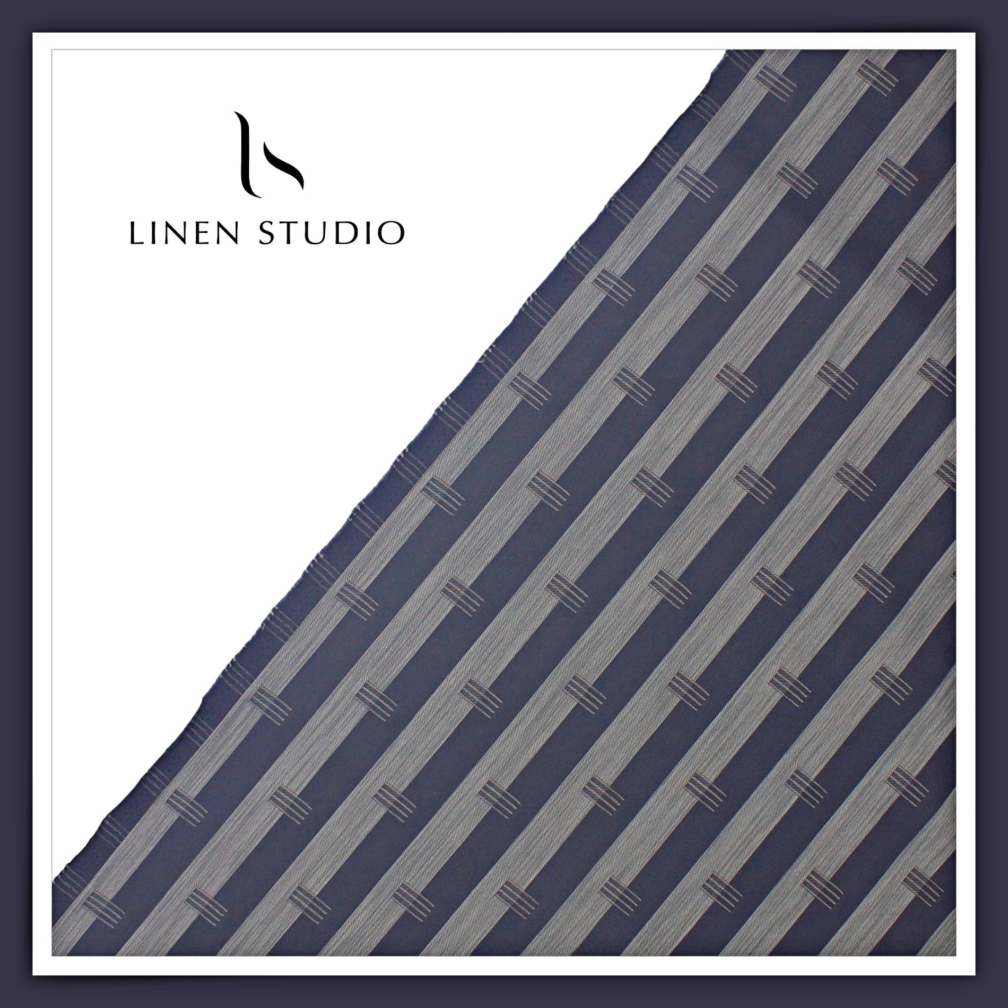 Luthai 100% Supima Cotton Jacquard Shirting - Elegant Striped Design (NEW)