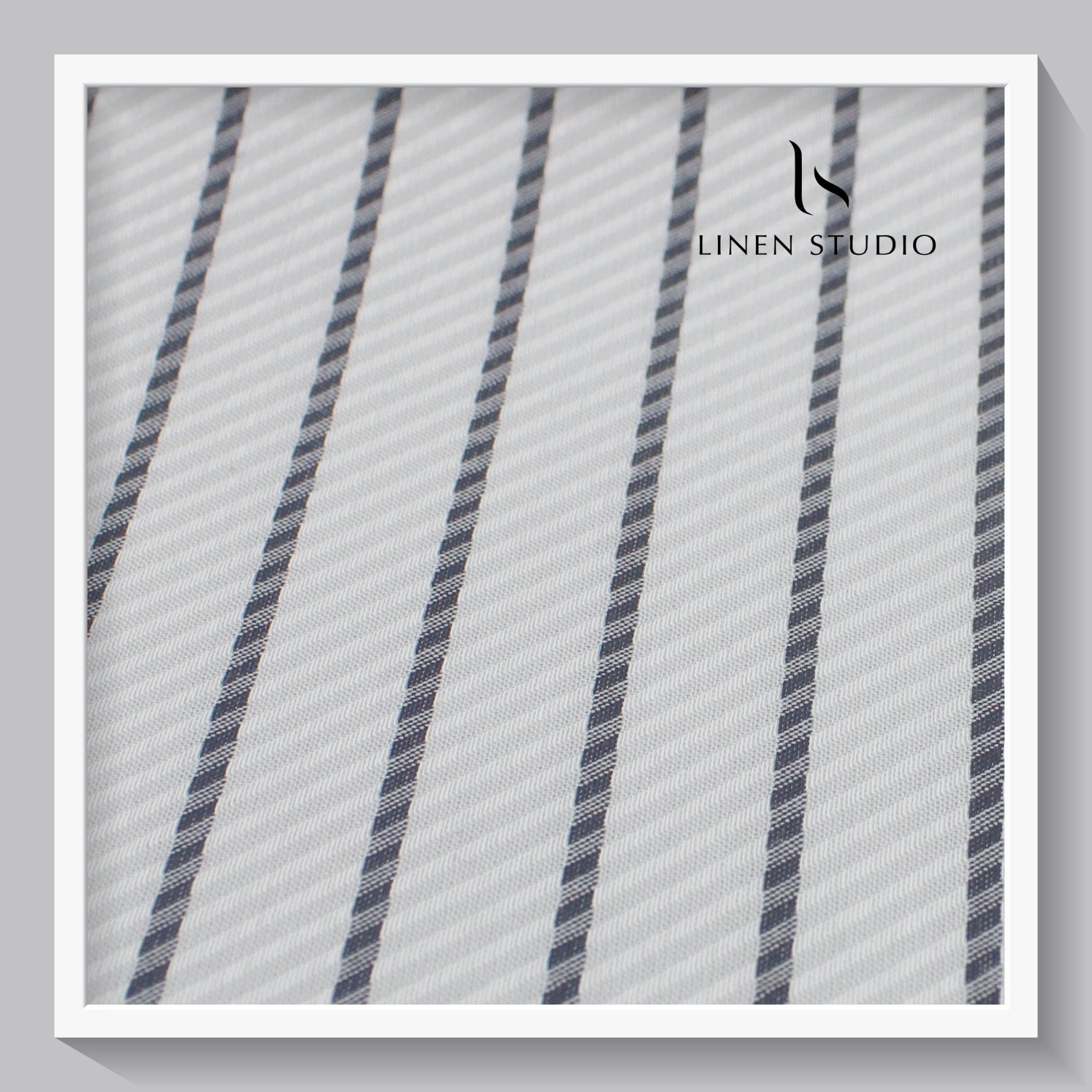 Luthai Supima Cotton Fancy Stripes with Dobby (Zoom in) - Linen Studio