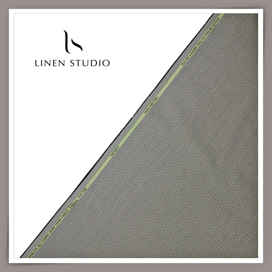 Luthai 100% Supima Cotton Shirting - Grey Illusion (NEW) (Zoom In)