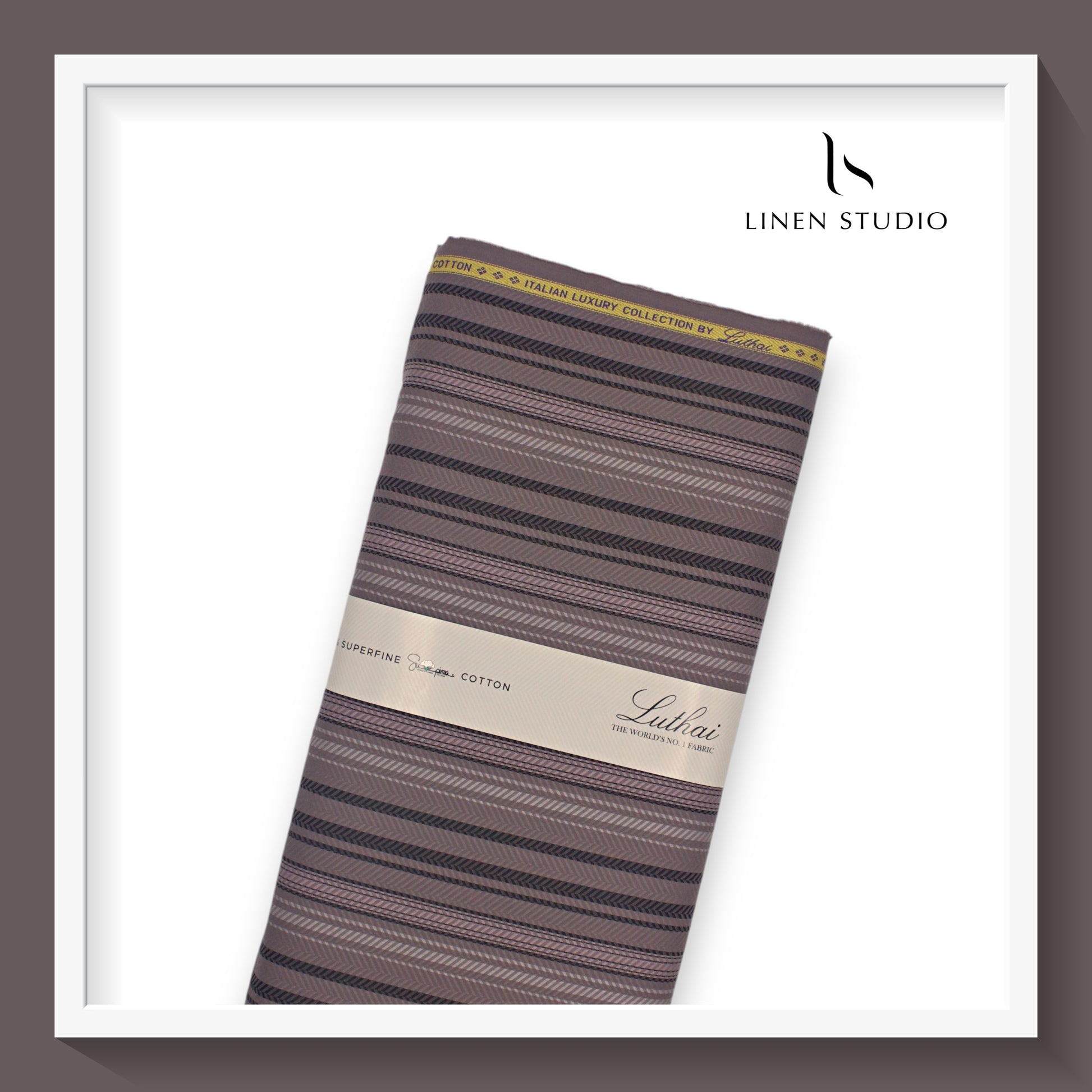 Luthai Infinity Fancy Stripes - Supima Cotton (zoom in) - Linen Studio