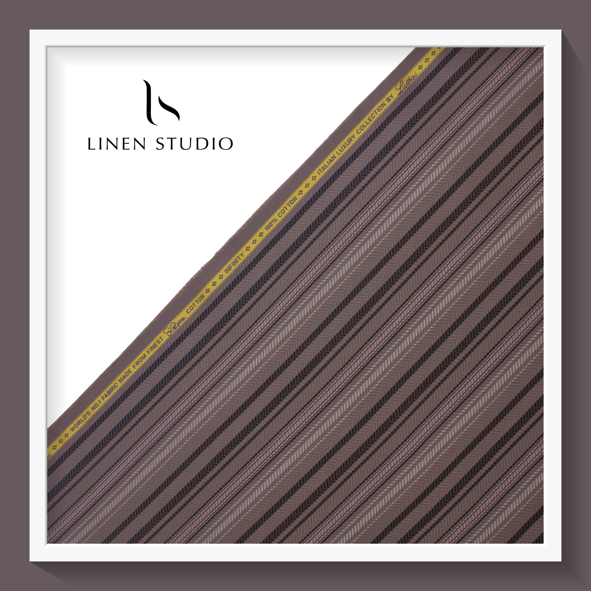 Luthai Infinity Fancy Stripes - Supima Cotton (zoom in) - Linen Studio