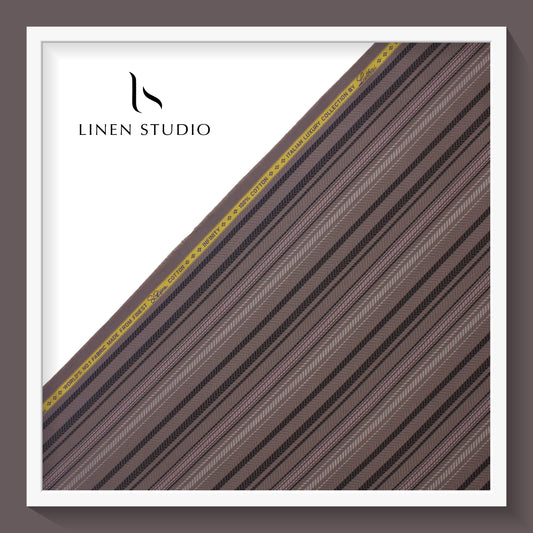 Luthai Infinity Fancy Stripes - Supima Cotton (zoom in) - Linen Studio