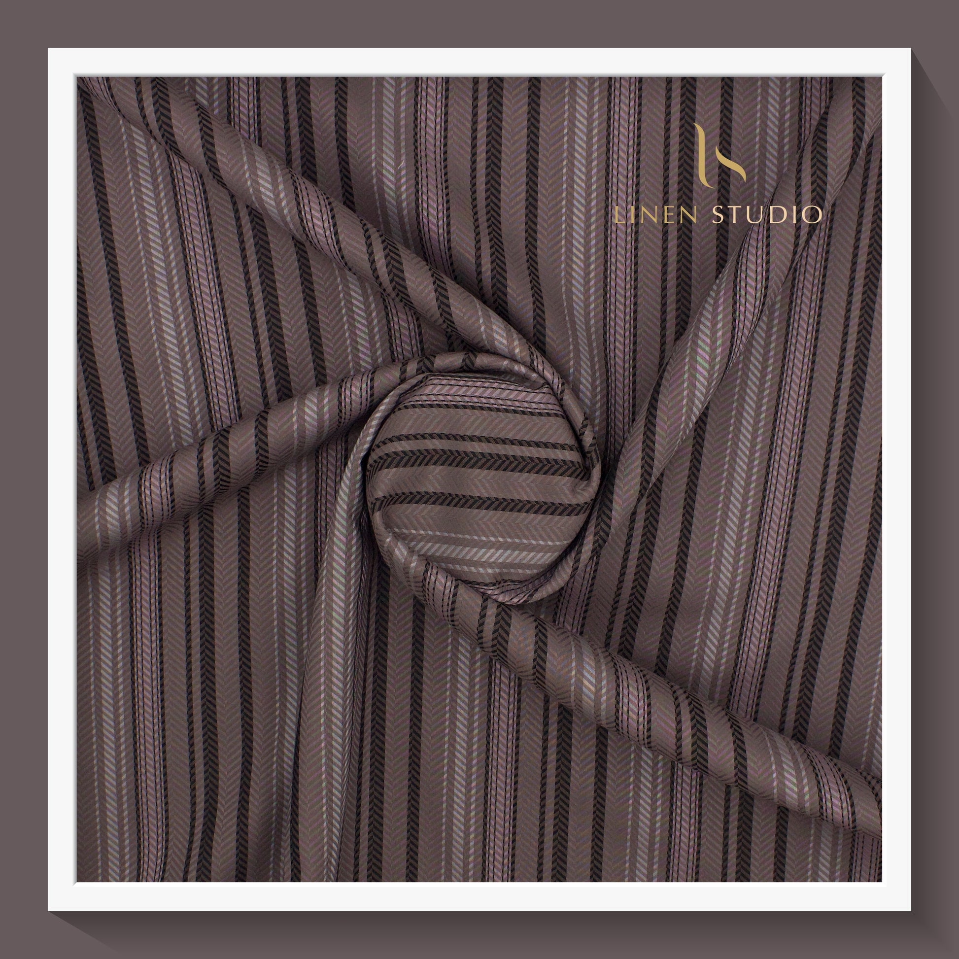 Luthai Infinity Fancy Stripes - Supima Cotton (zoom in) - Linen Studio