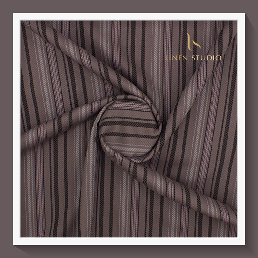 Luthai Infinity Fancy Stripes - Supima Cotton (zoom in) - Linen Studio