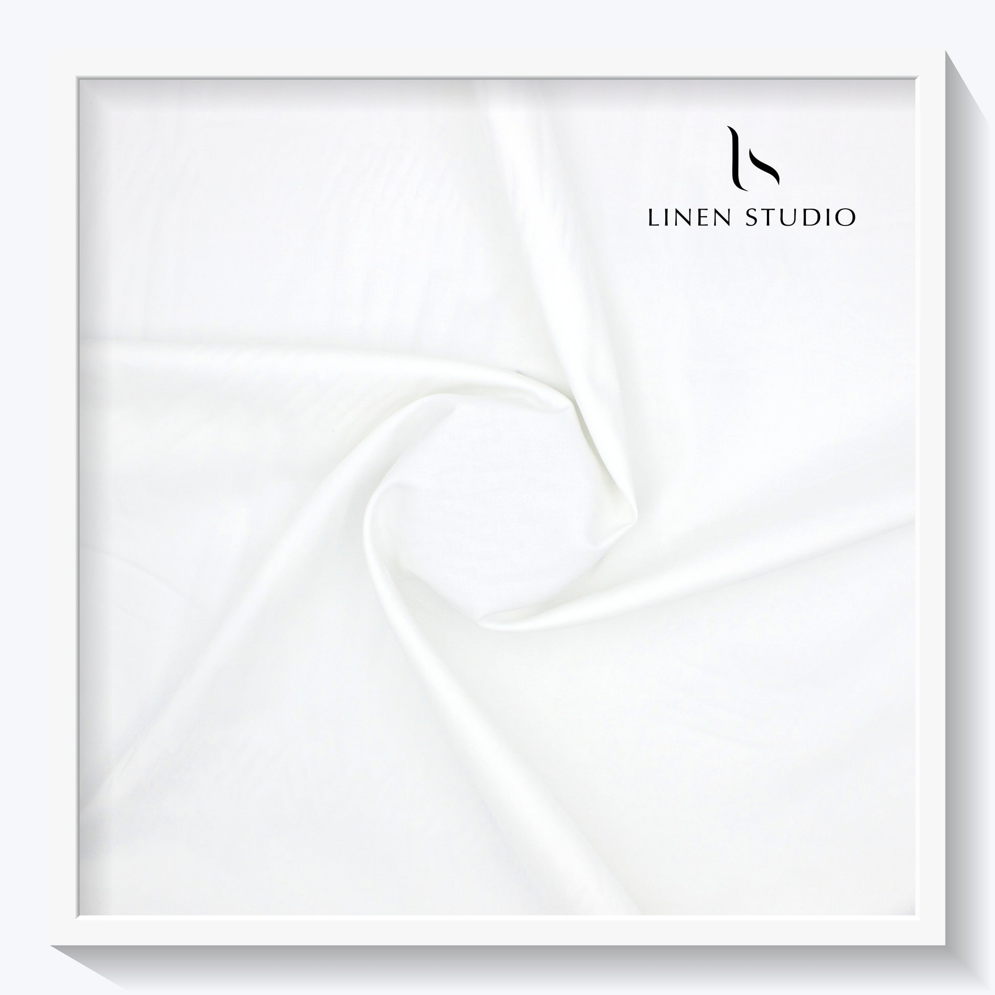Luthai Kurta Fabric Finest 110's Supima Cotton - Pure White - Linen Studio