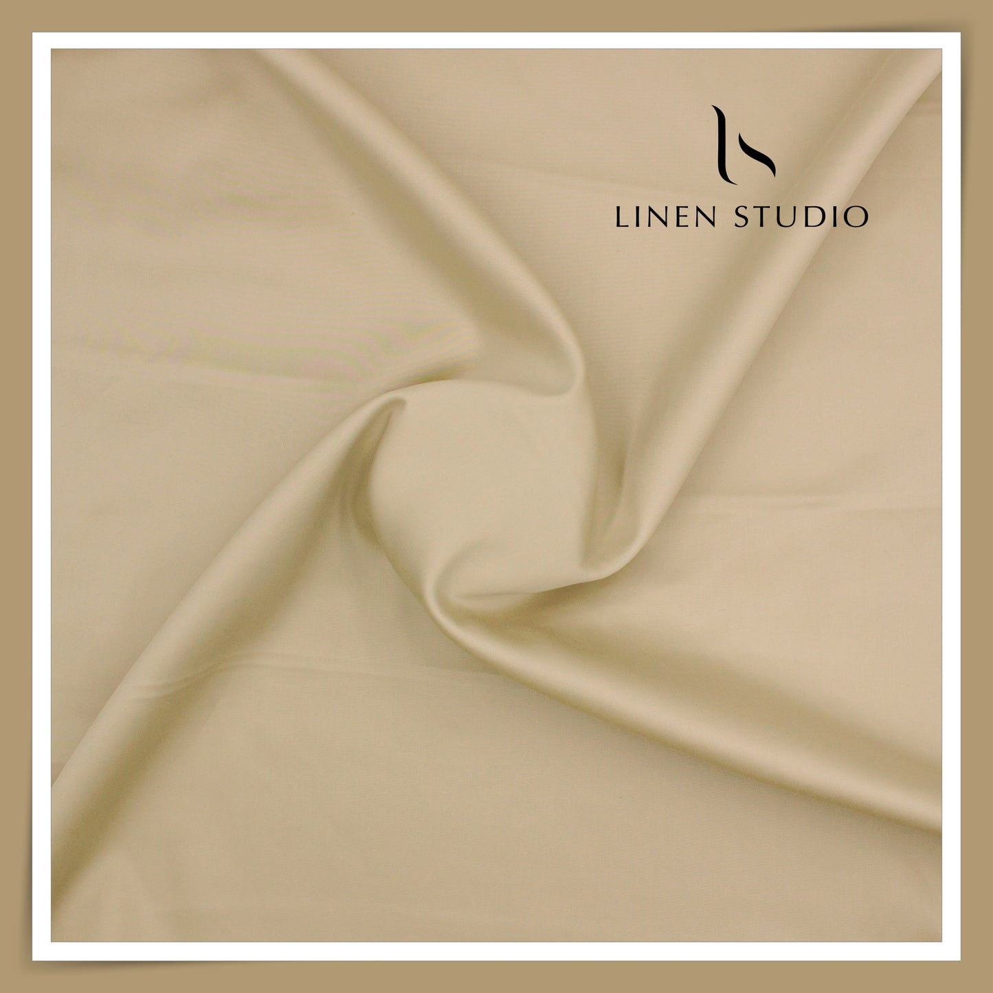 Luthai 100% Luxury Cotton Satin Shirting - Sorrell Brown (NEW)