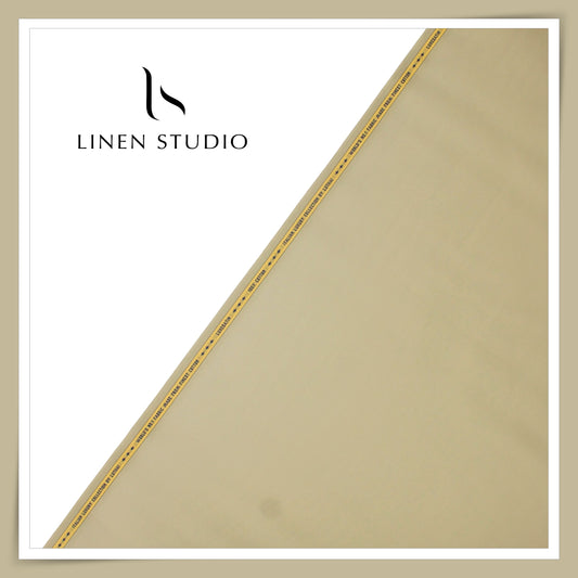 Luthai 100% Luxury Cotton Satin Shirting - Pastel Brownish Green (NEW)