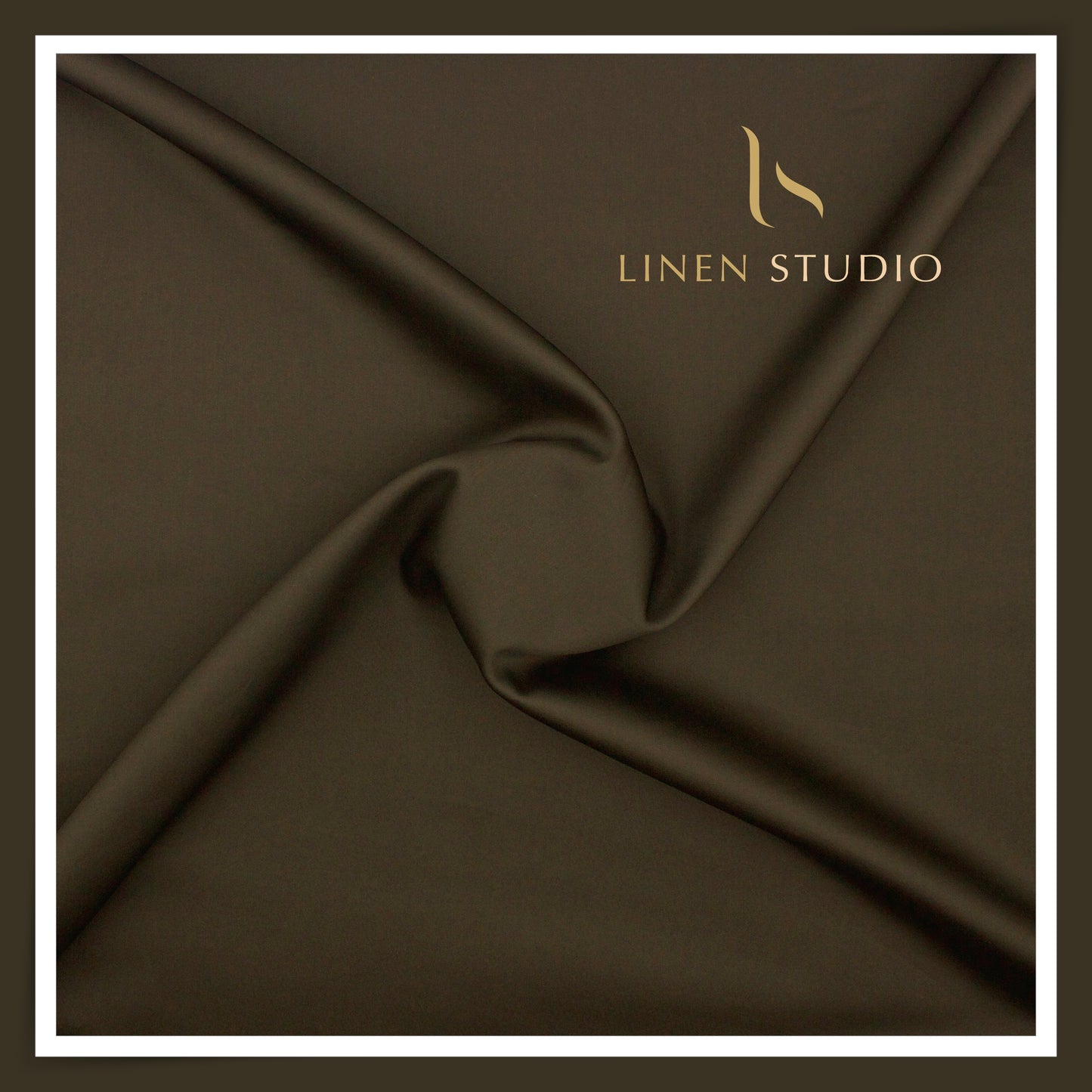 Luthai 100% Luxury Cotton Satin Shirting - Lisbon Brown (NEW)