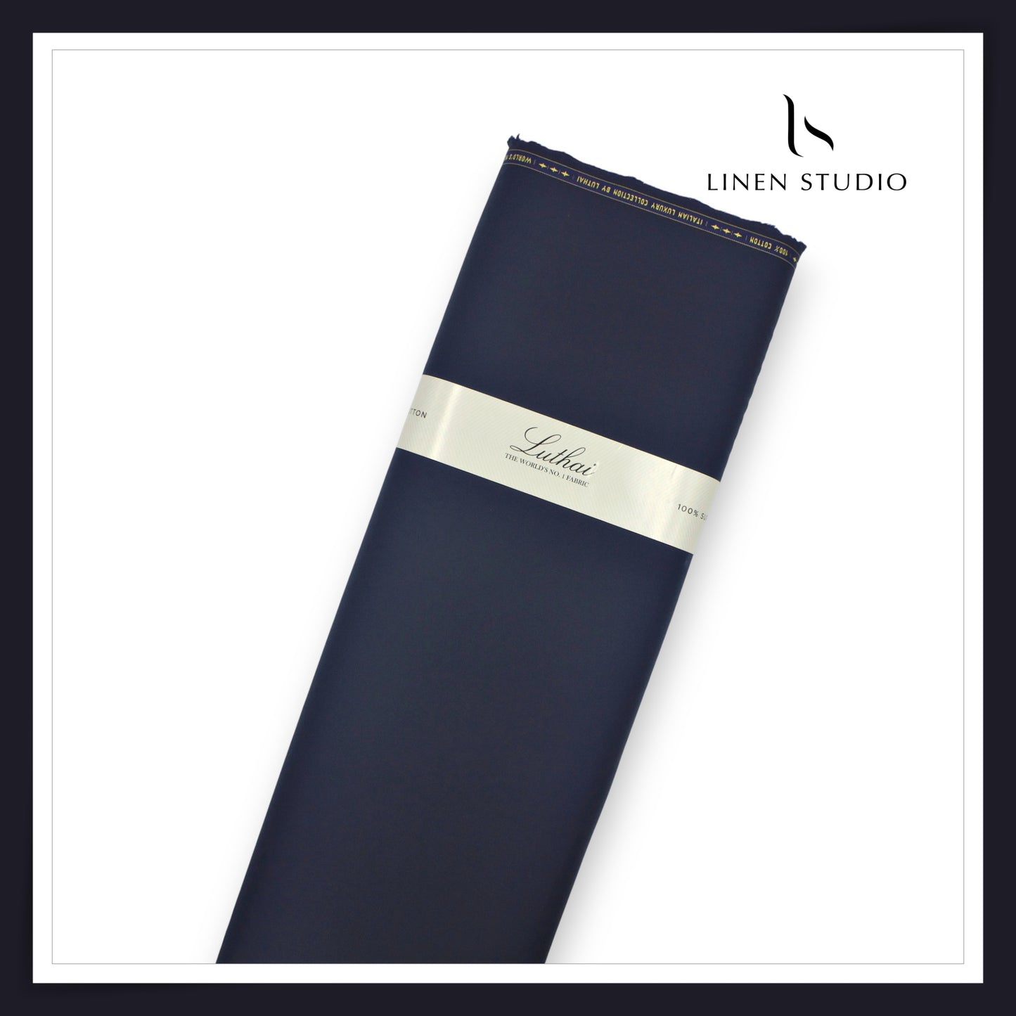 Luthai 100% Luxury Cotton Satin Shirting - Tealish Blue (NEW)