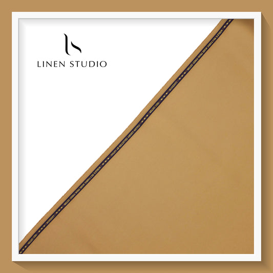 Luthai 100% Luxury Cotton Satin Shirting - Bronze Gold