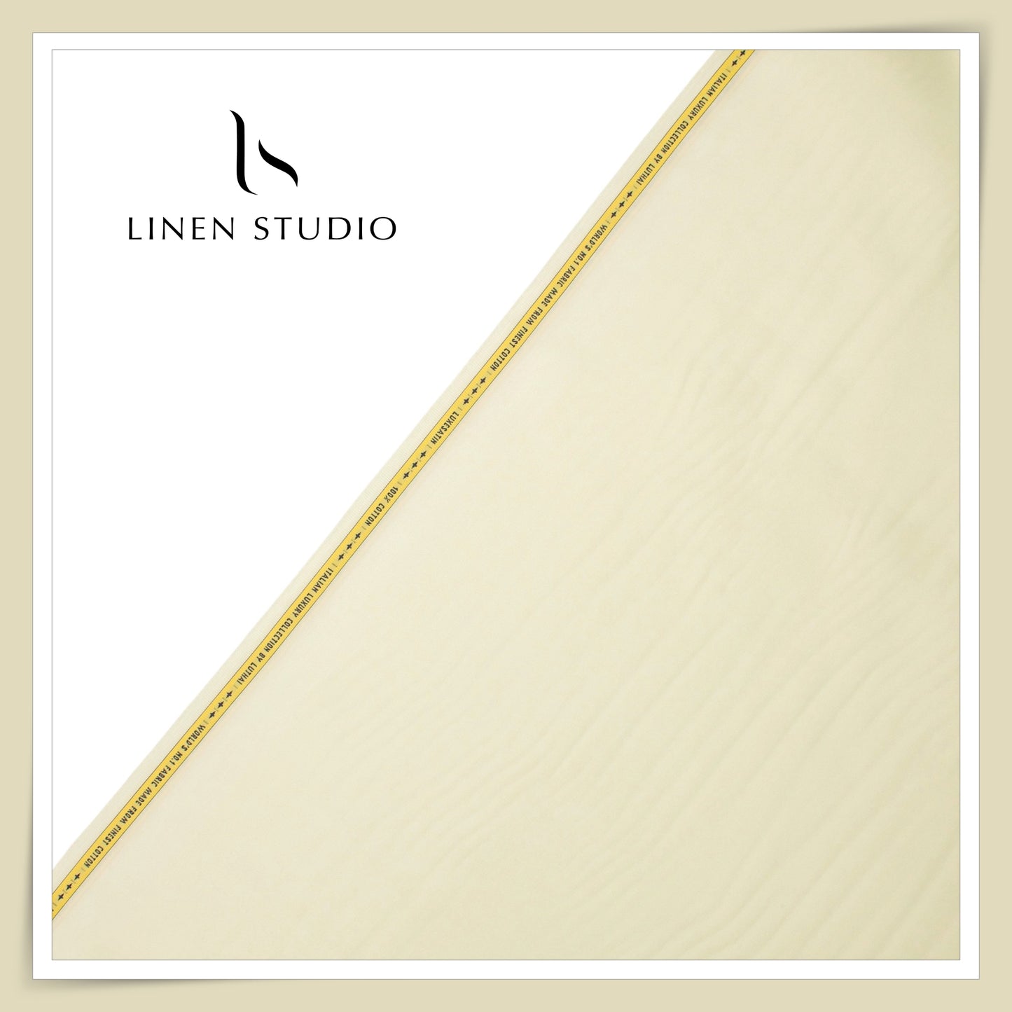 Luthai 100% Luxury Cotton Satin Shirting - Softest Yellow (NEW)