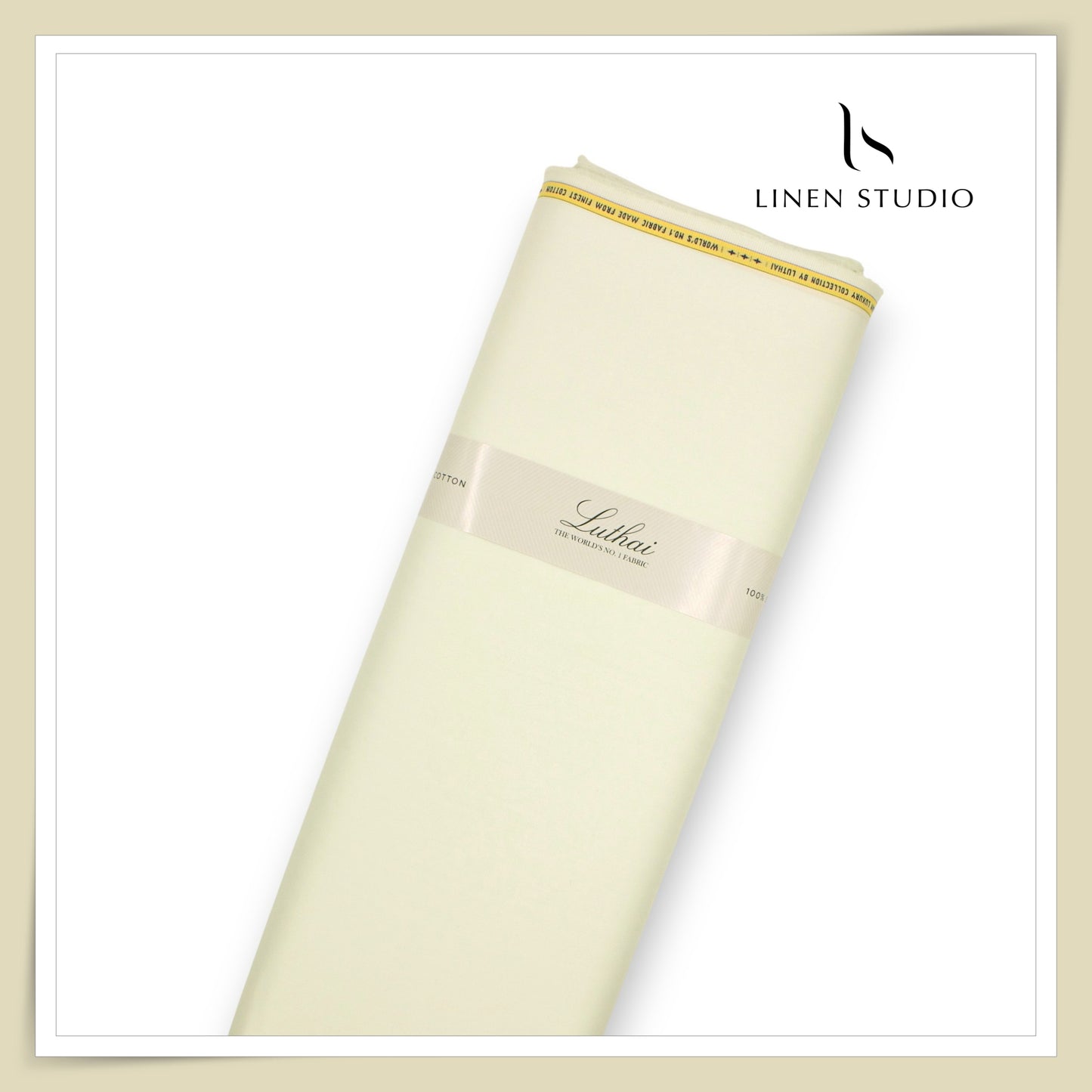 Luthai 100% Luxury Cotton Satin Shirting - Softest Yellow (NEW)