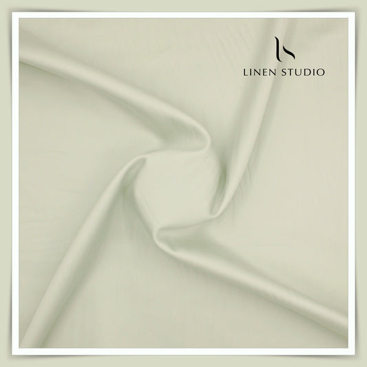 Luthai 100% Luxury Cotton Satin Shirting - Foggy Grey (NEW)