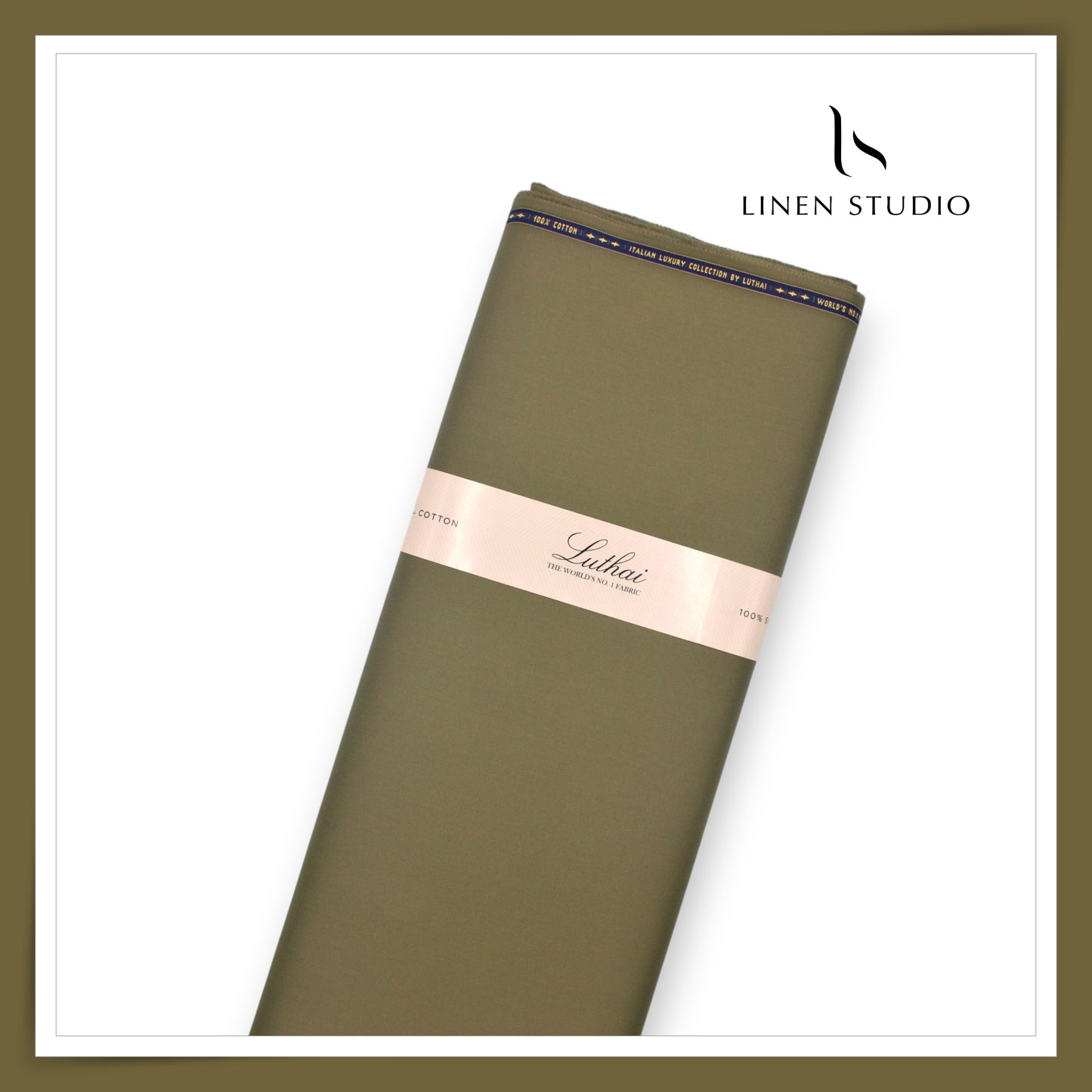 Luthai 100% Luxury Cotton Satin Shirting - Metal (NEW)