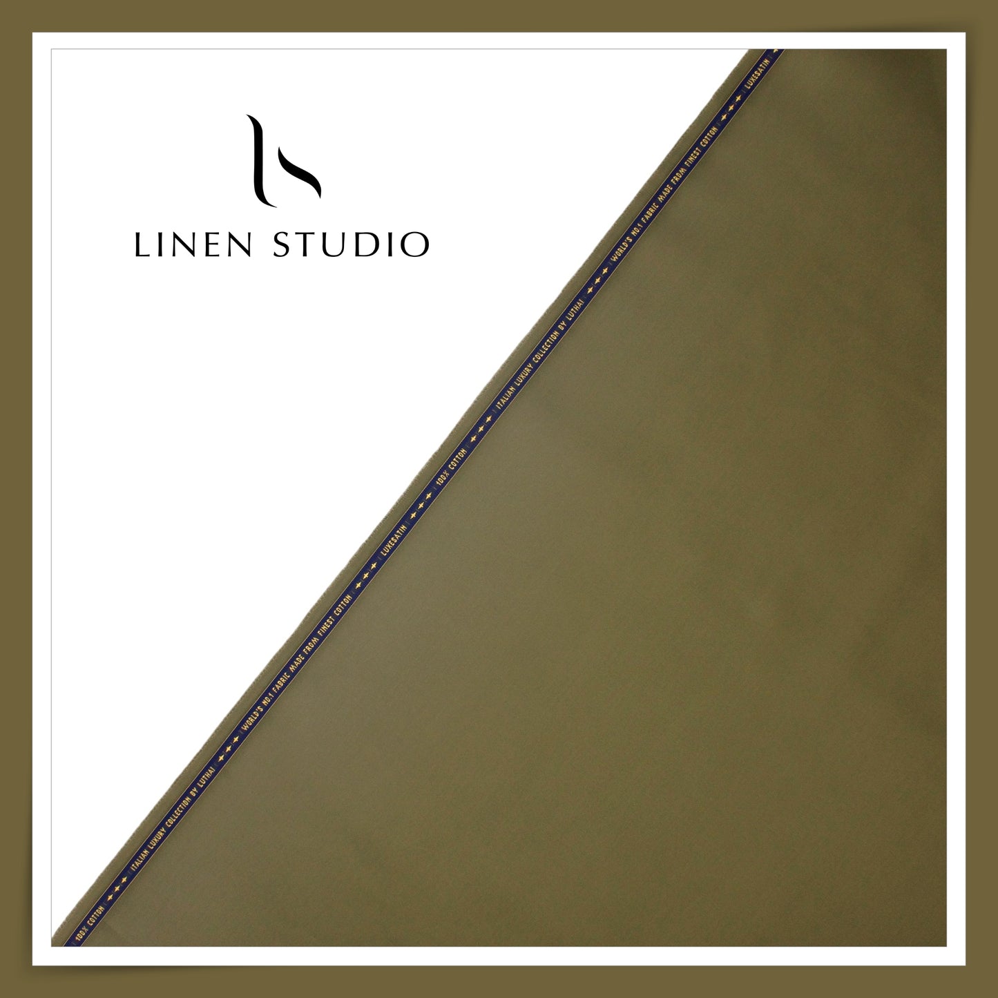 Luthai 100% Luxury Cotton Satin Shirting - Metal (NEW)