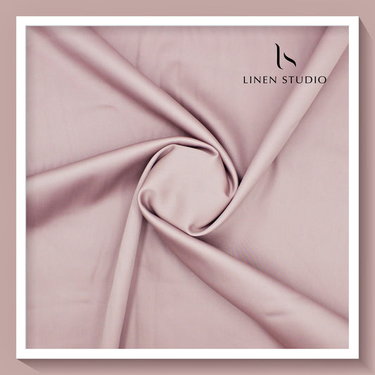 Luthai 100% Luxury Cotton Satin Shirting - Flamingo Pink
