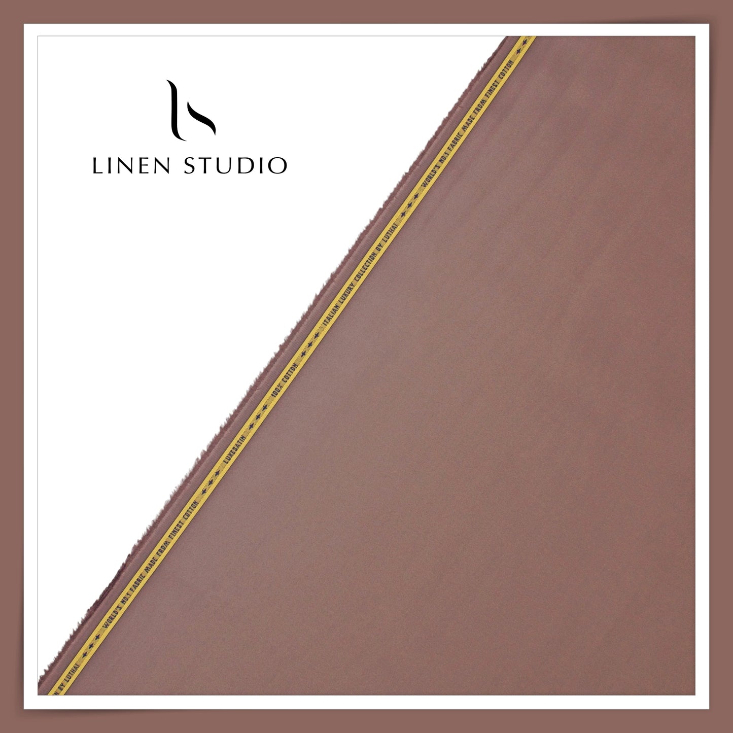 Luthai 100% Luxury Cotton Satin Shirting - Pale Opium (NEW)