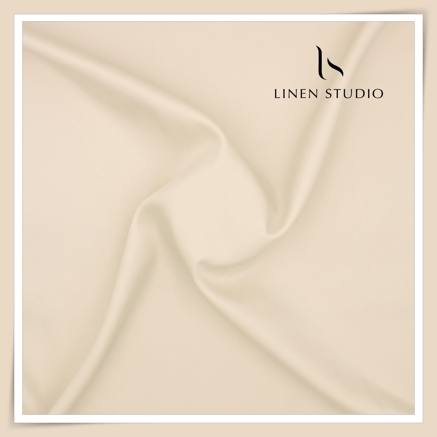 Luthai 100% Luxury Cotton Satin Shirting - Timberwolf (NEW)
