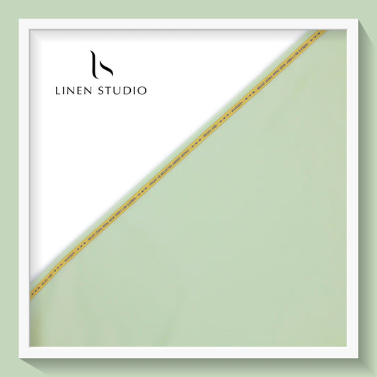 Luthai 100% Cotton Luxesatin Shirting  - Green - Linen Studio