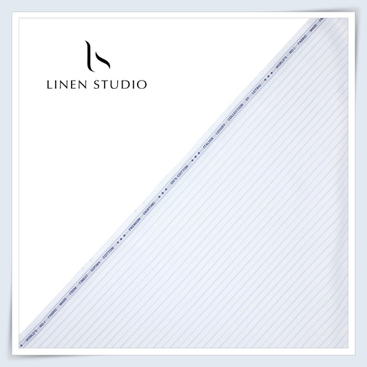 Luthai White Formal Stripes - Finest Supima Cotton (NEW)