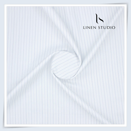 Luthai White Formal Stripes - Finest Supima Cotton (NEW)