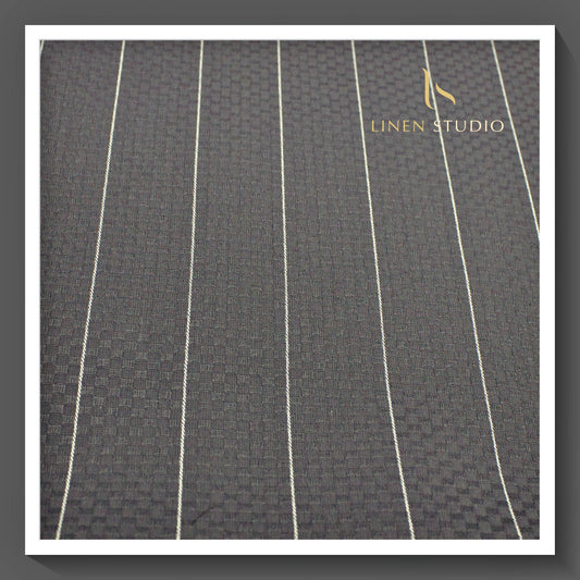 Textured Grey with White Stripes by Luthai (zoom in)