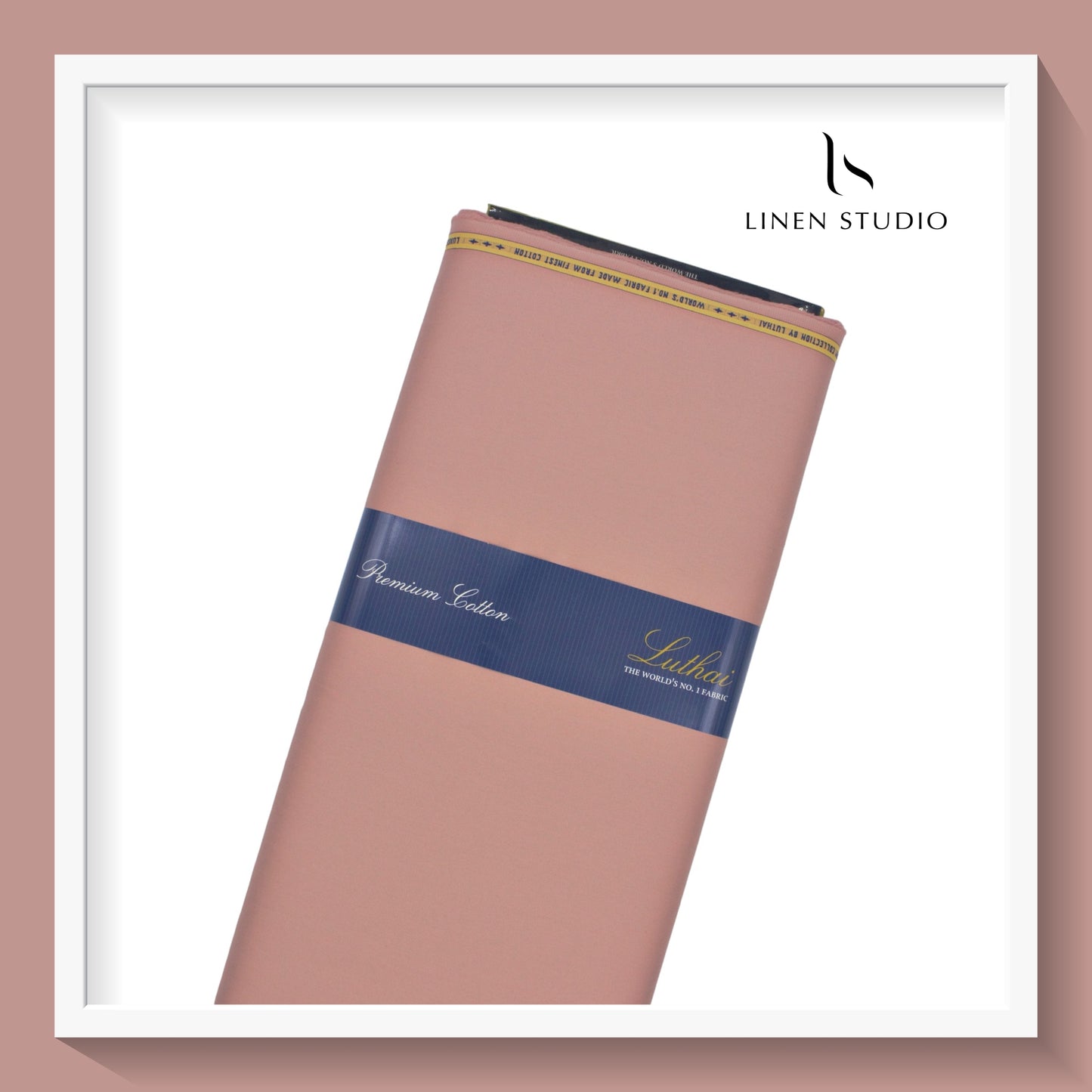 Luthai 100% Luxury Cotton Satin Shirting - Champagne