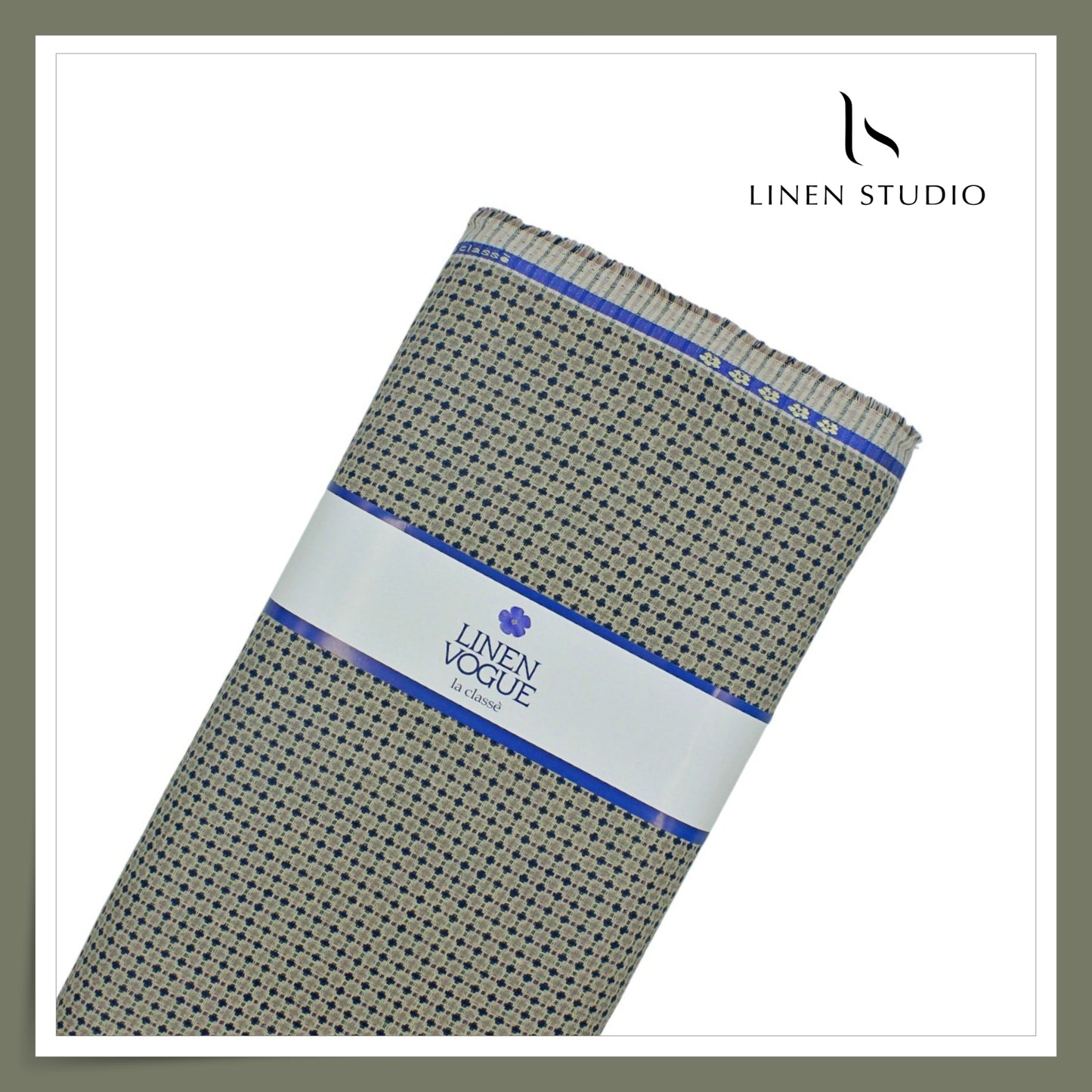 70 Lea Premium Jacquard Shirting by Linen Monde - Black Brown Special Checks (NEW)