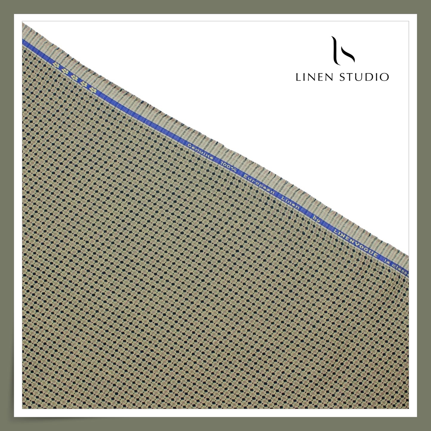 70 Lea Premium Jacquard Shirting by Linen Monde - Black Brown Special Checks (NEW)