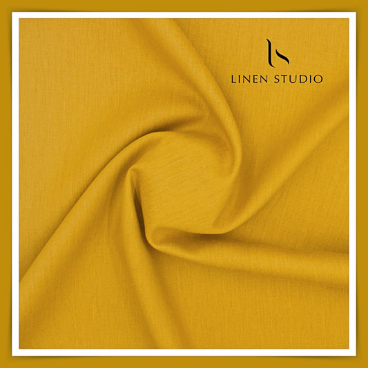 Linen Vogue Premium Linen Suiting - Golden Orange (Summer Collection)