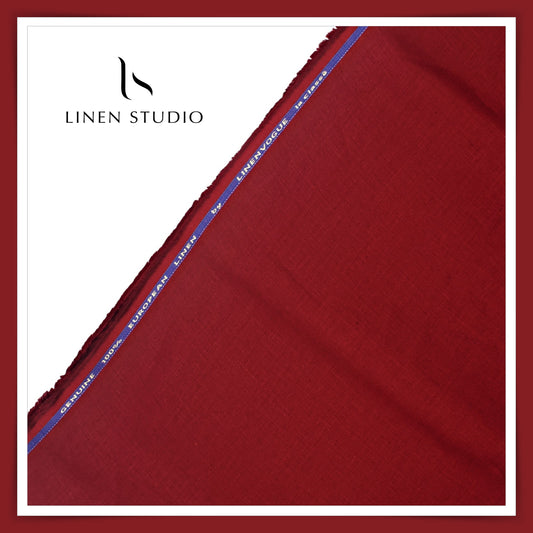 Linen Vogue Premium Linen Suiting - Persian Plum (Summer Collection)