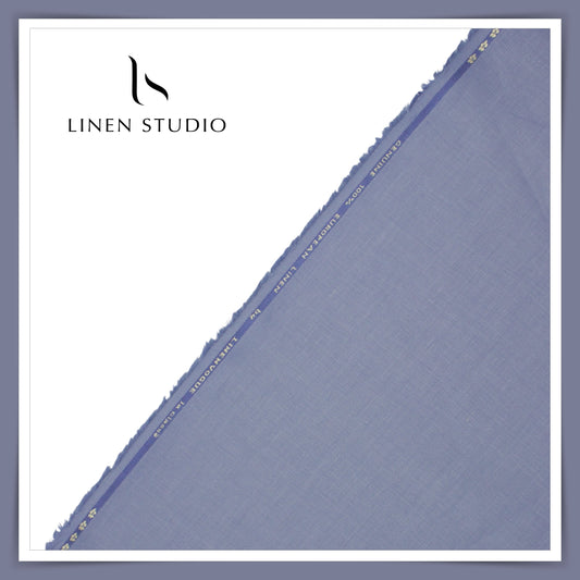 Premium Linen Suiting - Linen Vogue (Purplish Blue) - Linen Studio