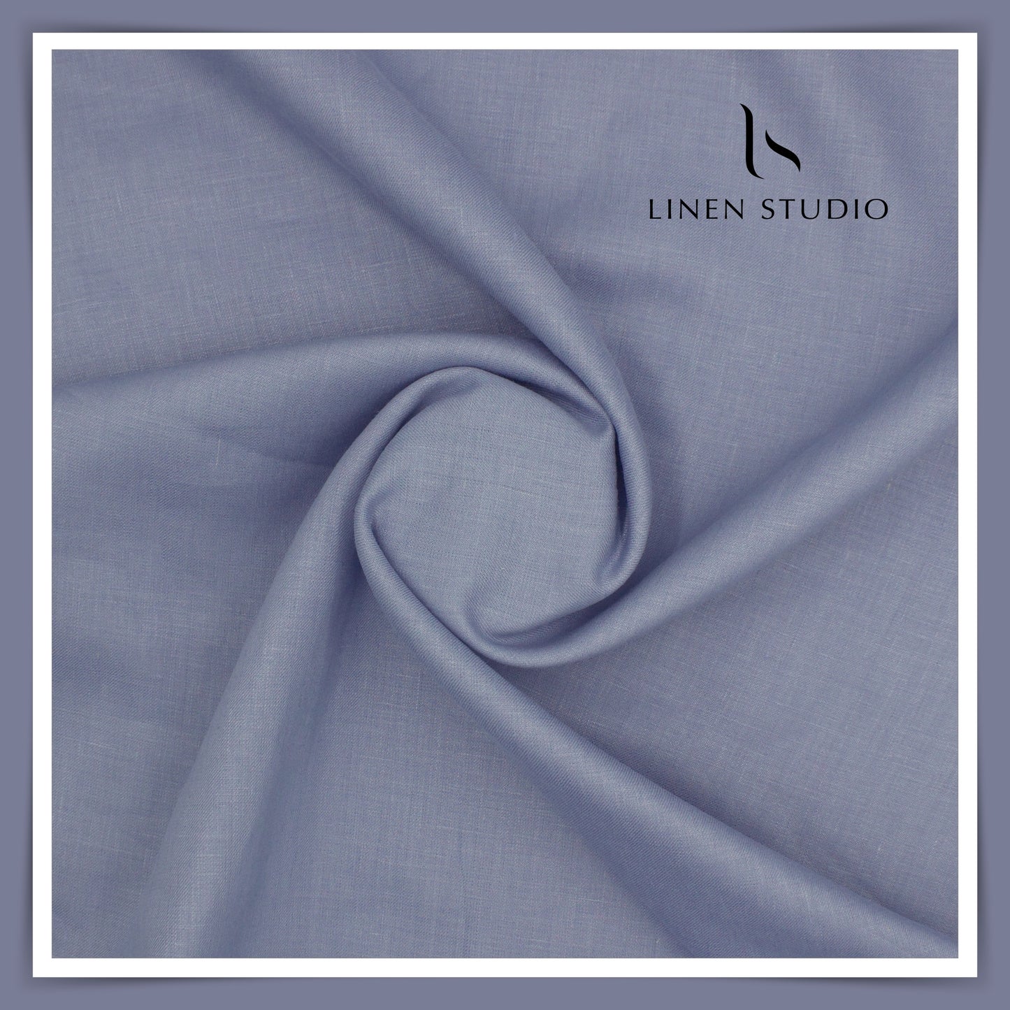 Premium Linen Suiting - Linen Vogue (Purplish Blue) - Linen Studio