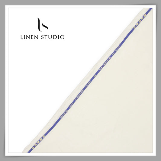 60 Lea Pure Linen Premium Suiting by Linen Vogue - Cream (50% SALE)