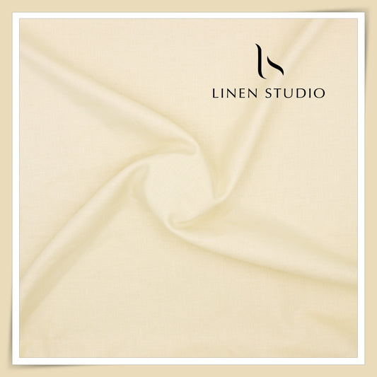 40 Lea Pure Linen Suiting by Linen Vogue - Butter Cream (NEW)