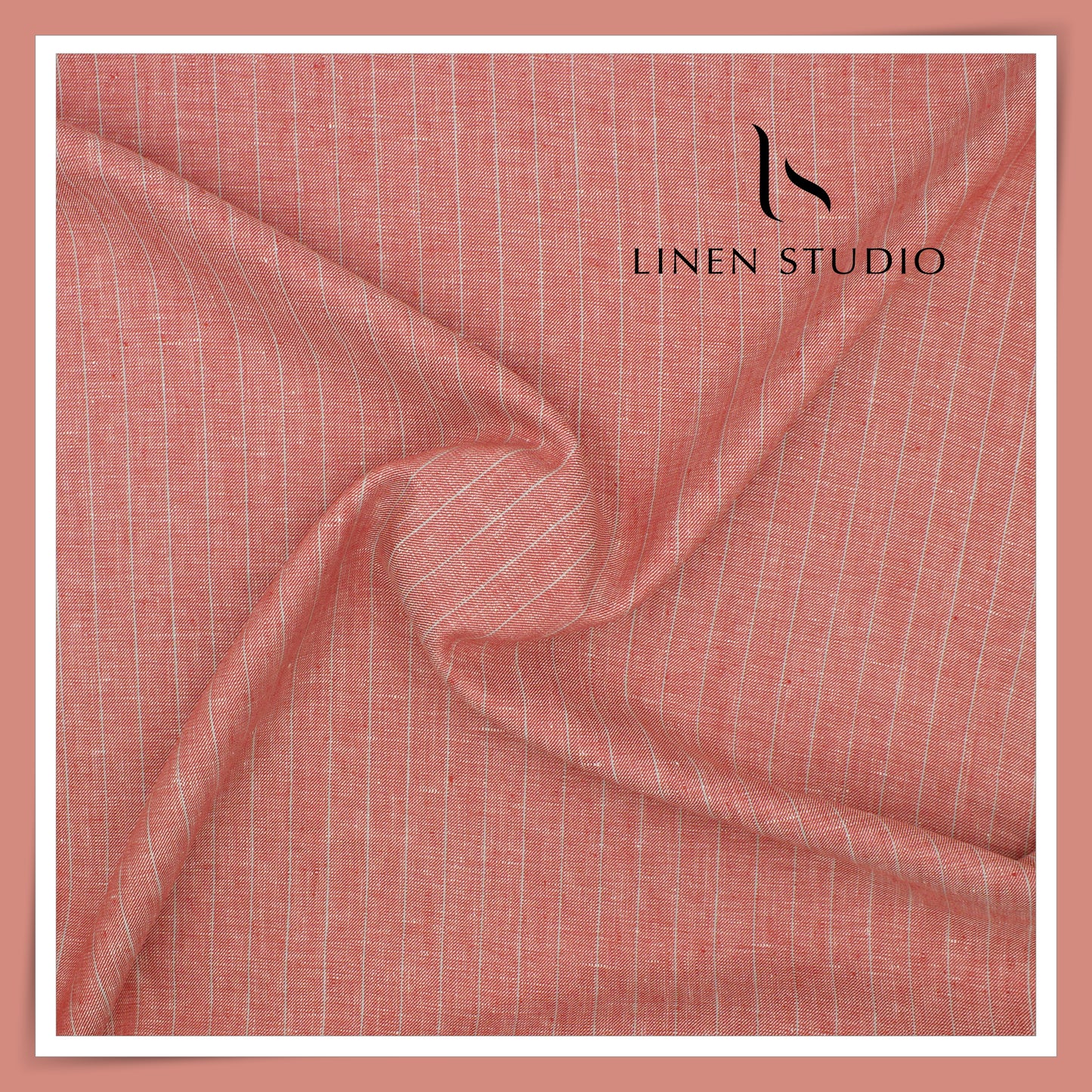 40 Lea Pure Linen Suiting by Linen Vogue - Daisy Stripes (NEW) (Limited Stock!)