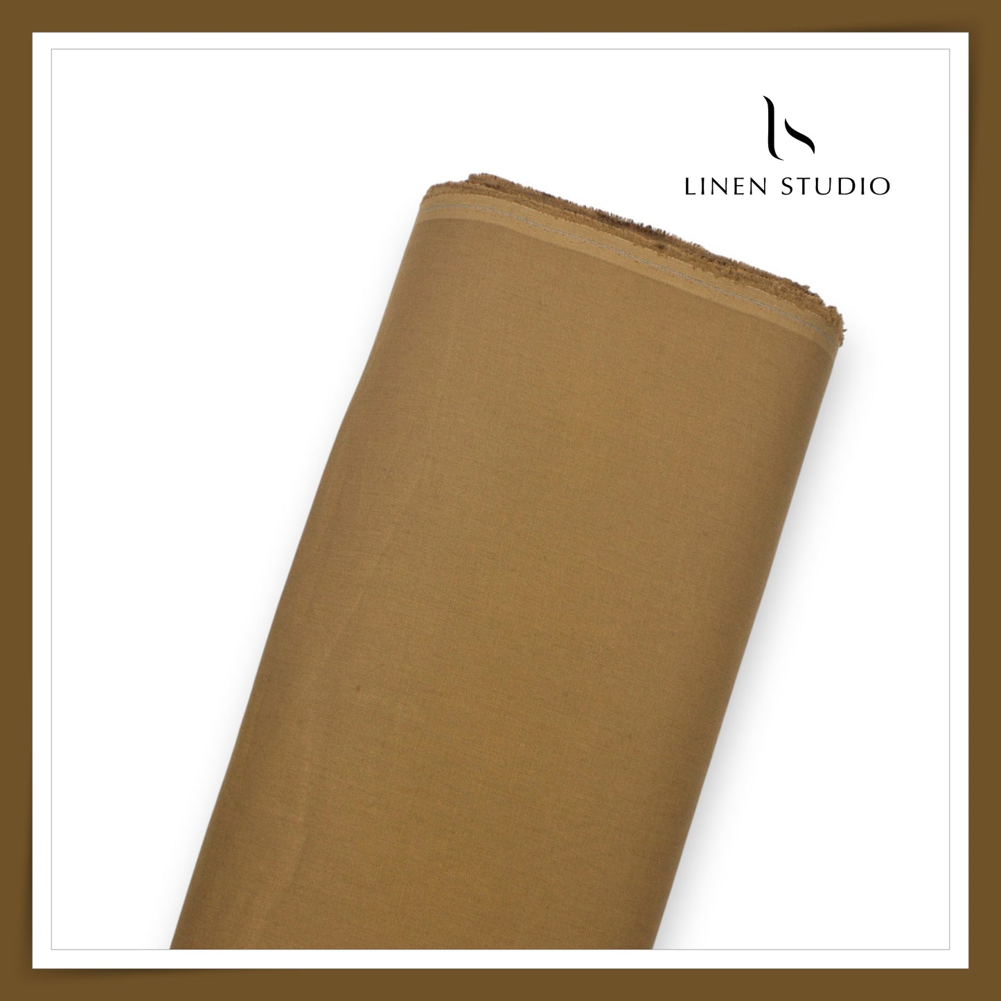 Linen Club Pure Linen Dual Fabric W/O SEL -  Beaver Brown (30% SALE) (NEW) (Perfect for Cord Sets)