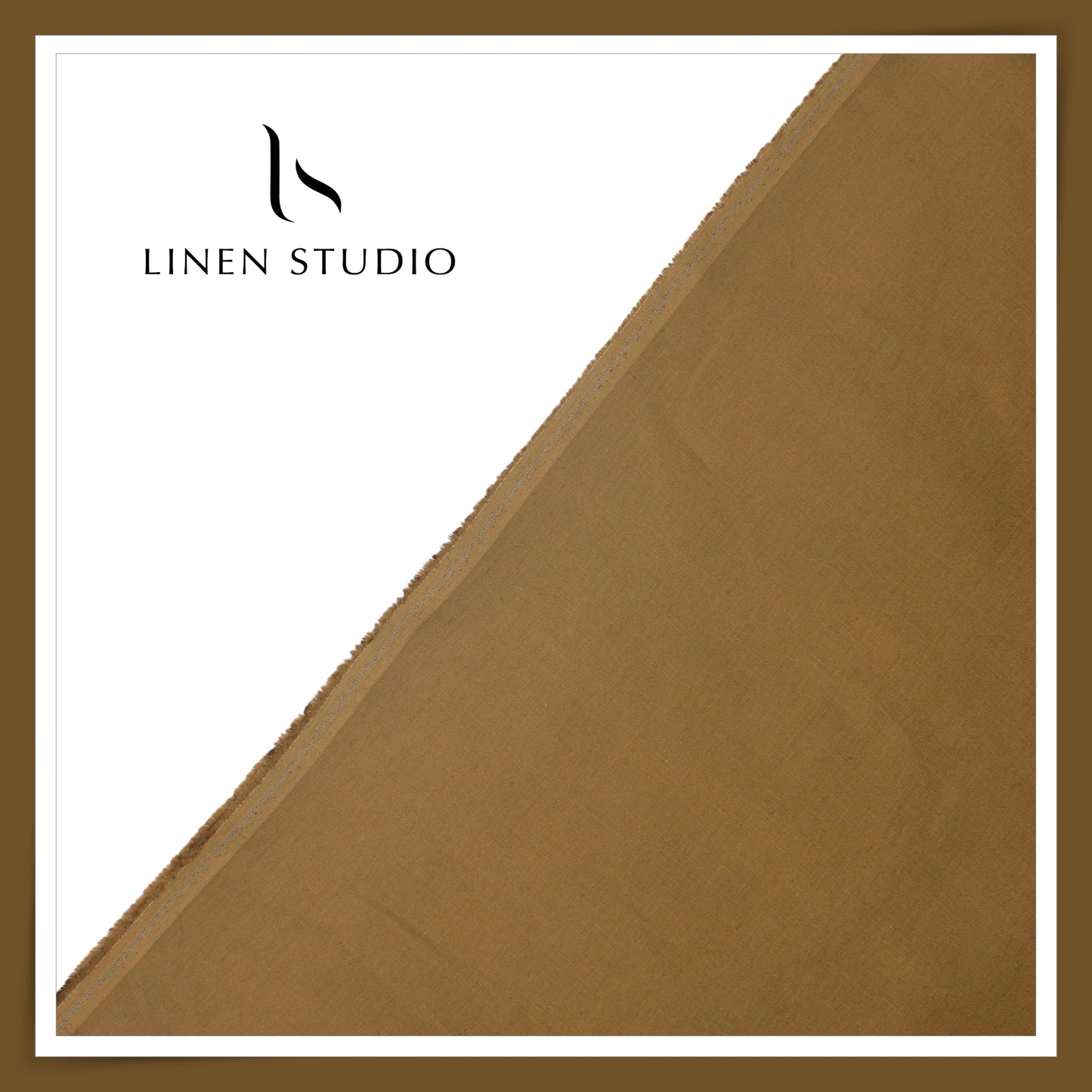 Linen Club Pure Linen Dual Fabric W/O SEL -  Beaver Brown (30% SALE) (NEW) (Perfect for Cord Sets)
