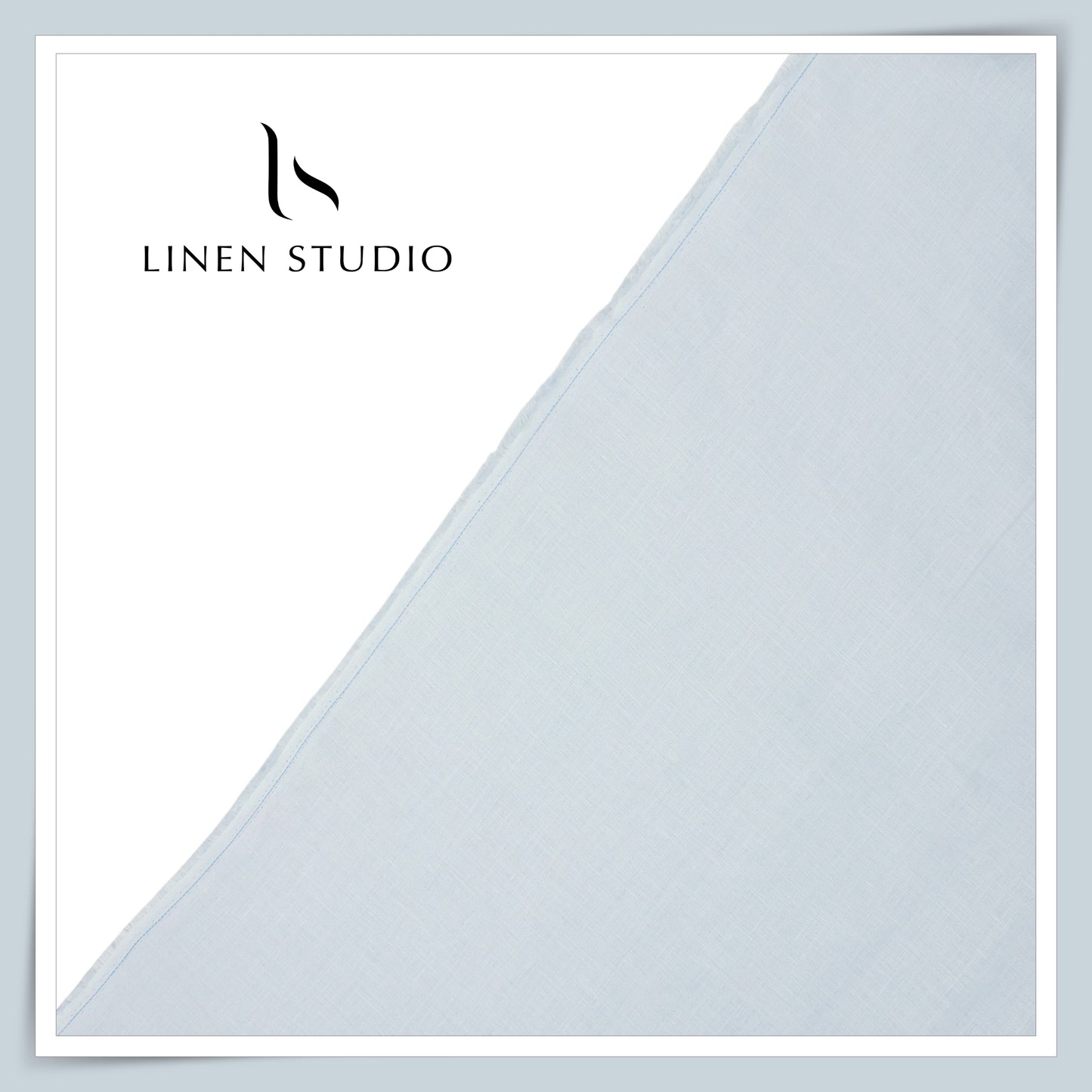Linen Club 60 Lea Pure Linen Shirting W/O SEL - Aqua Blue (30% SALE) (NEW)