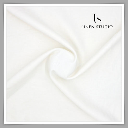 Linen Club 60 Lea Pure Linen Shirting W/O SEL - Cream (45% SALE) (NEW)